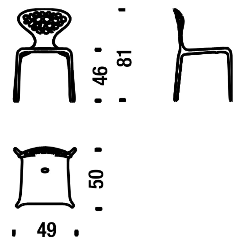 Supernatural Chair with perforated back