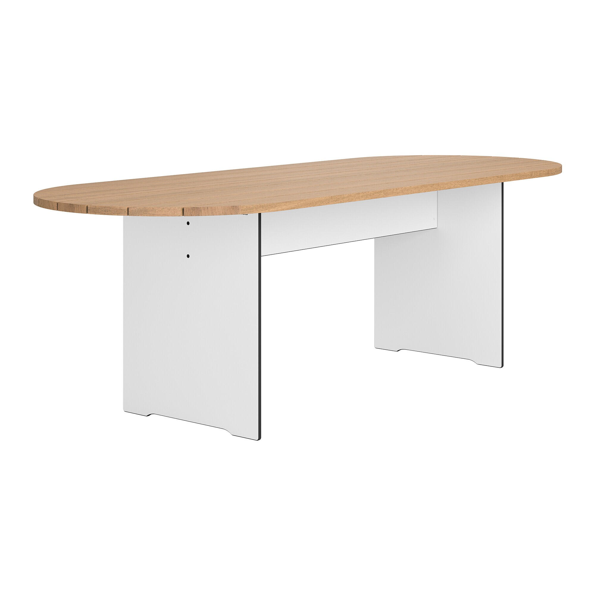 Riva Vario Round Wood Garden Table XL 240x90cm