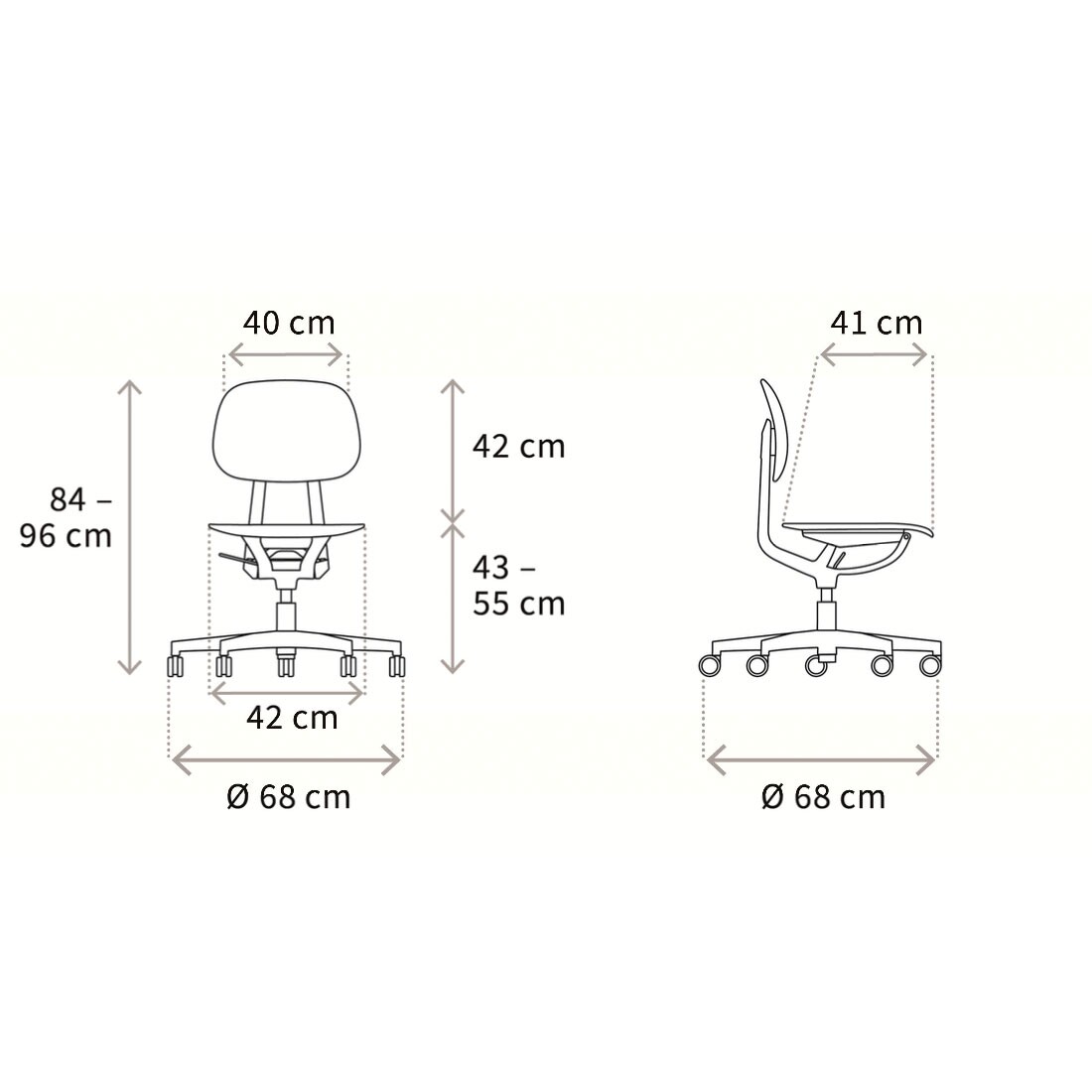 S2 Office Chair with Castors