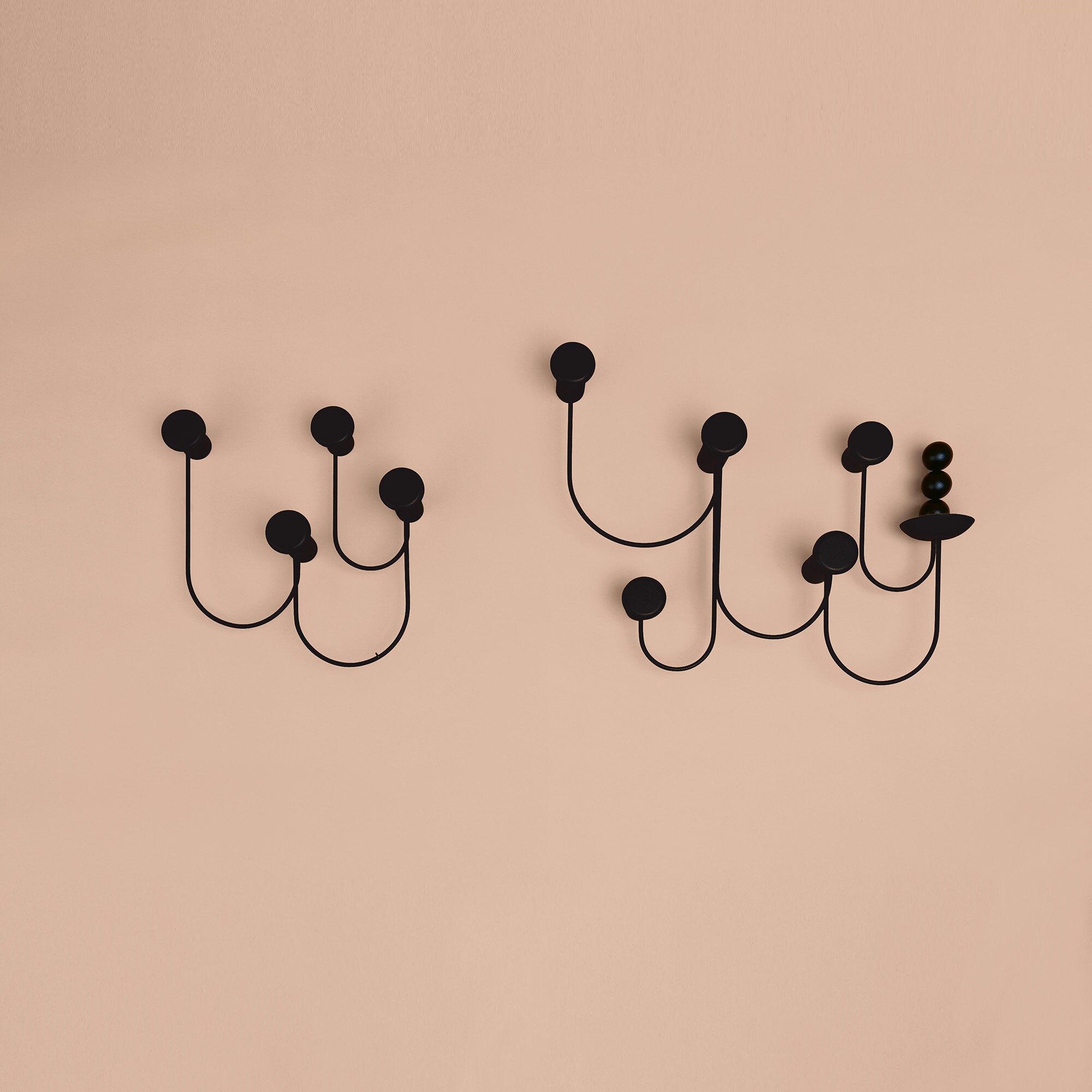 Pina Wall Wardrobe with 5 Hooks