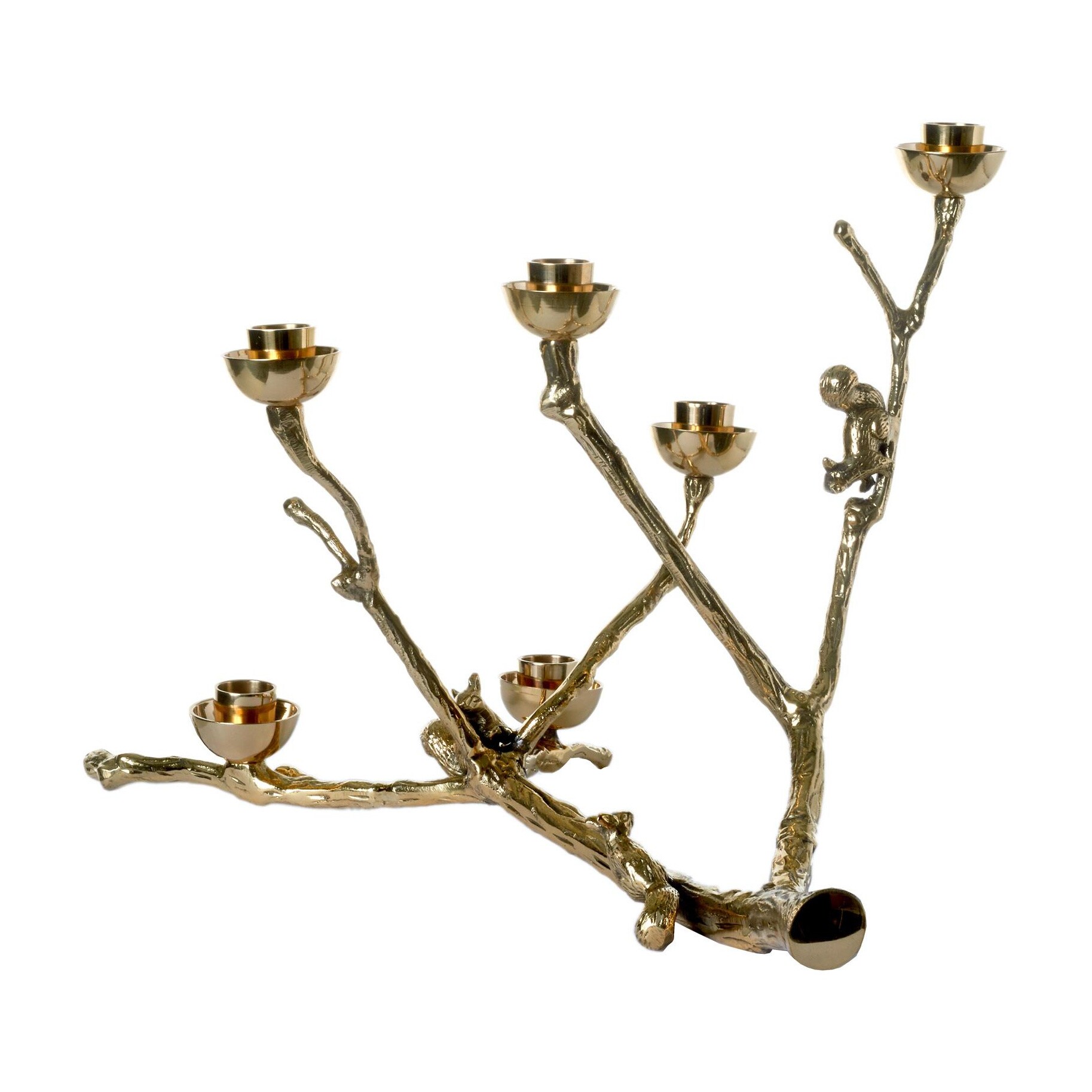 Twiggy with Squirrels Candle Holder