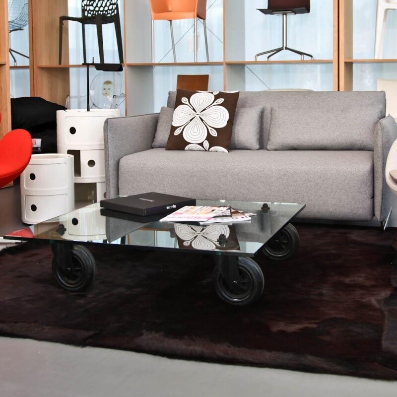 Tavolo Con Ruote Coffee Table 110x110cm
