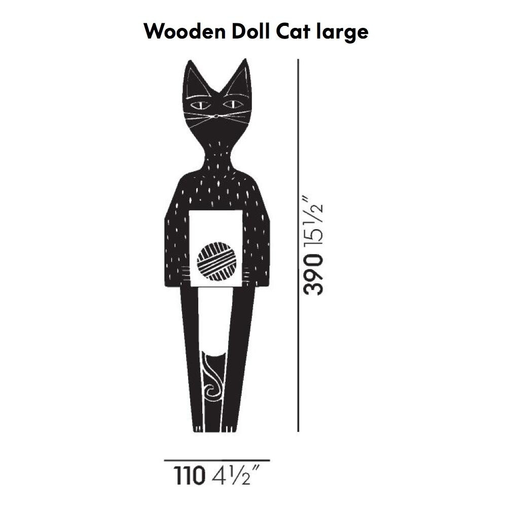 Wooden Doll Cat