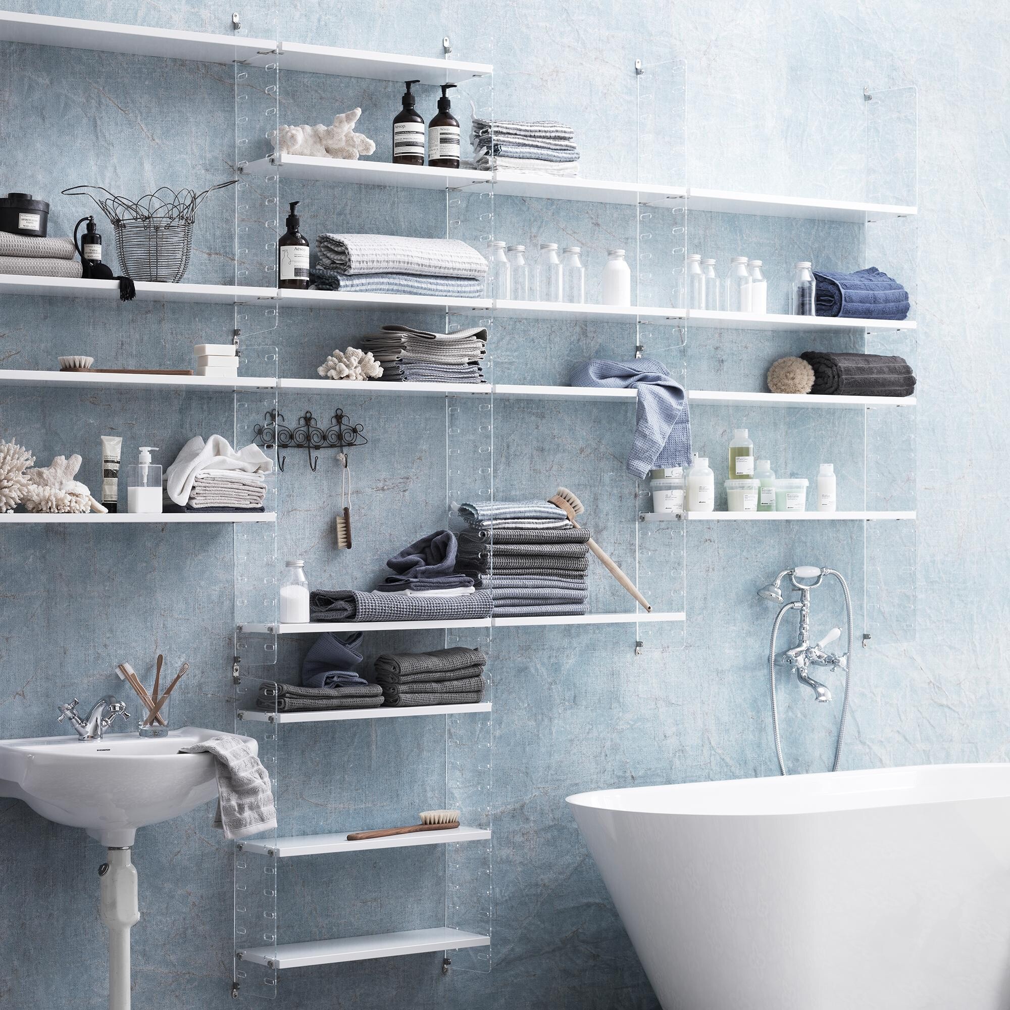 String System Wall Ladder Acrylic Glass 75x30cm