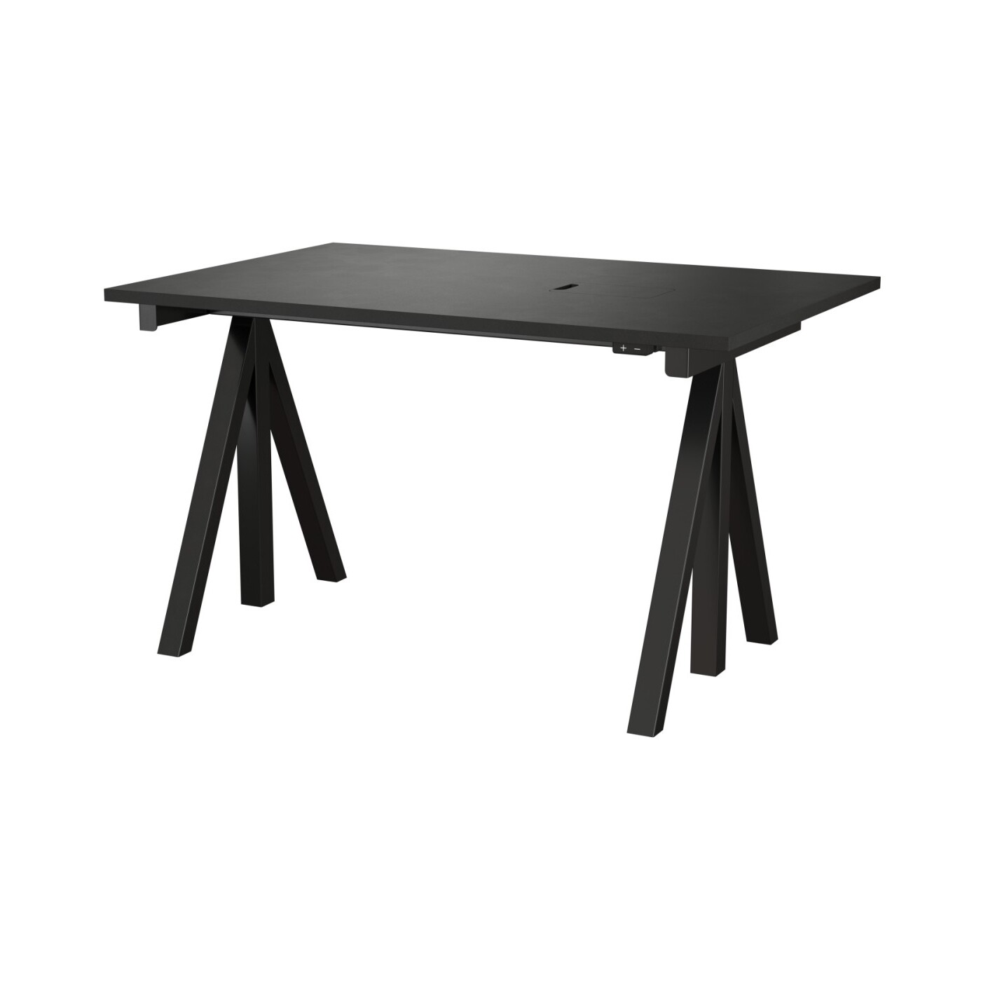 String Works Desk Height Adjustable Black Frame