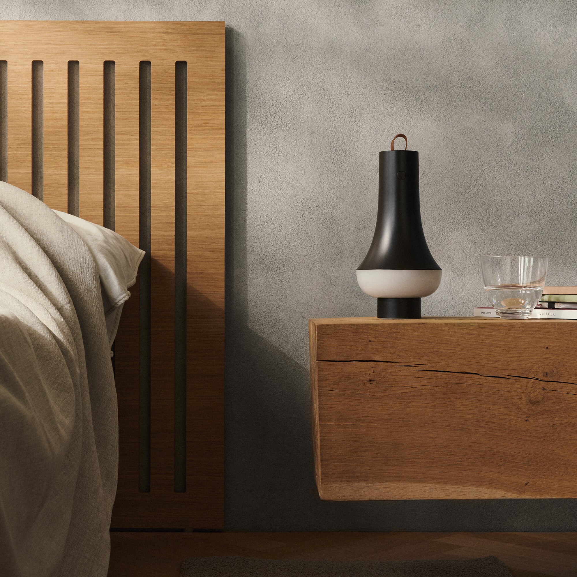 Tomoshi  Portable LED Table Lamp With Battery