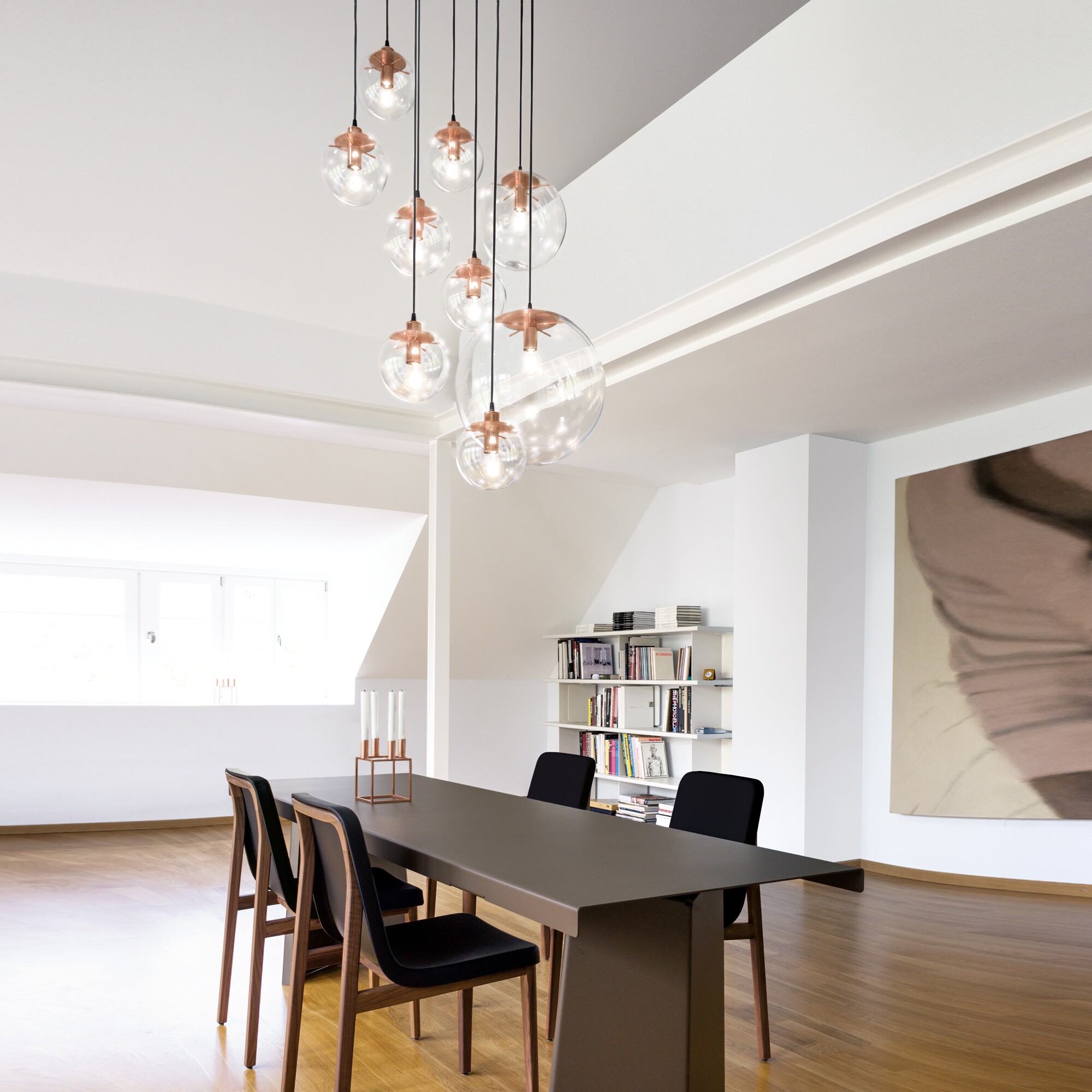 Selene Suspension Lamp Copper