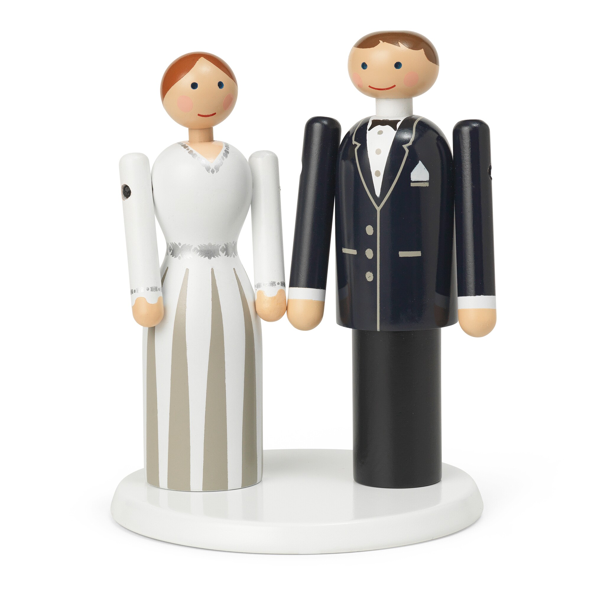 Wooden Figurine Bride & Groom