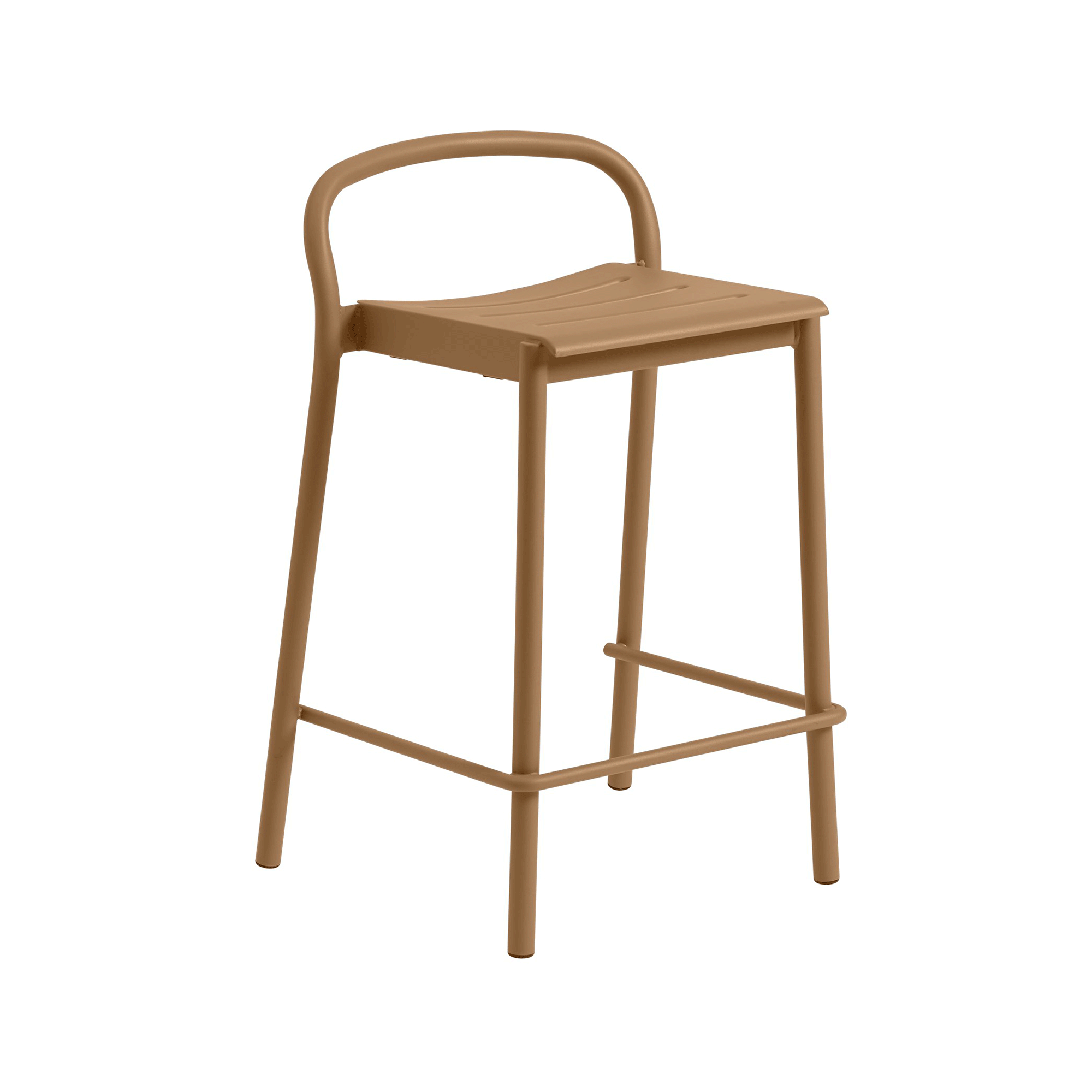Linear Steel Outdoor Bar Stool H 65cm