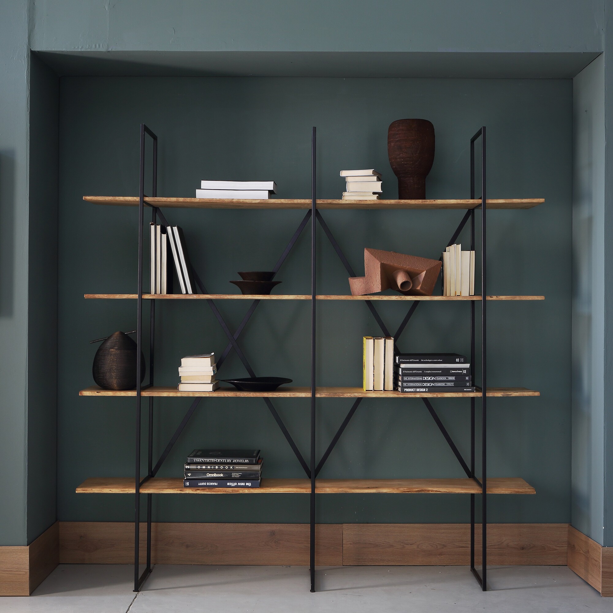 Slim Irony Bookcase 190x35x190cm