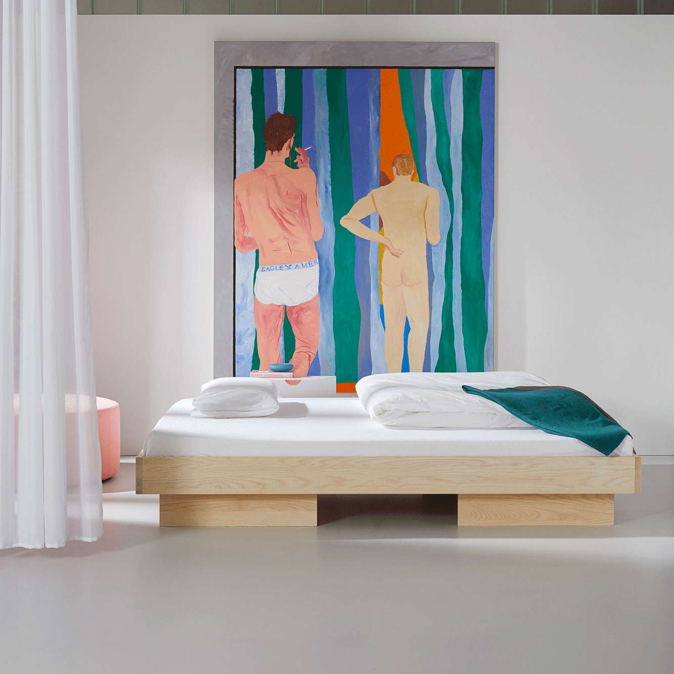 Zians Large Double Bed 180x200cm