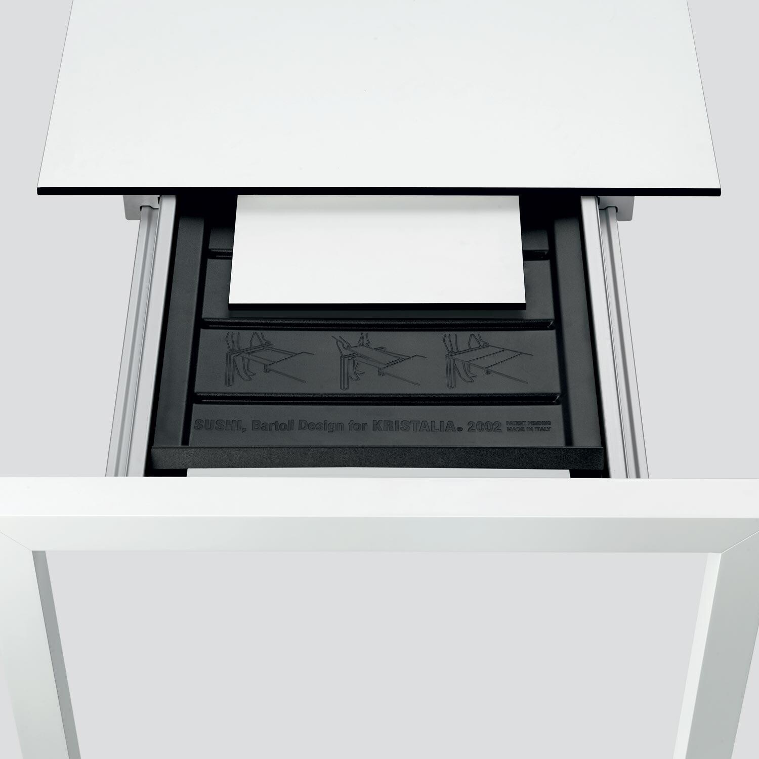 Sushi Pure White Table Extendable