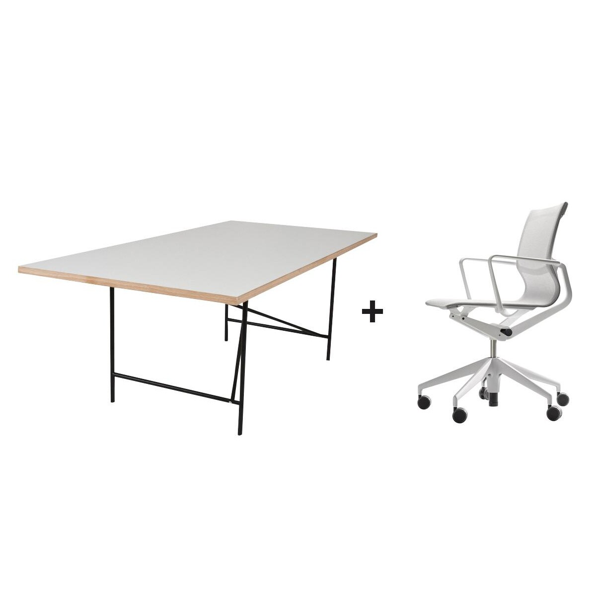 Promo Set Eiermann 1 Table + Physix Office Chair
