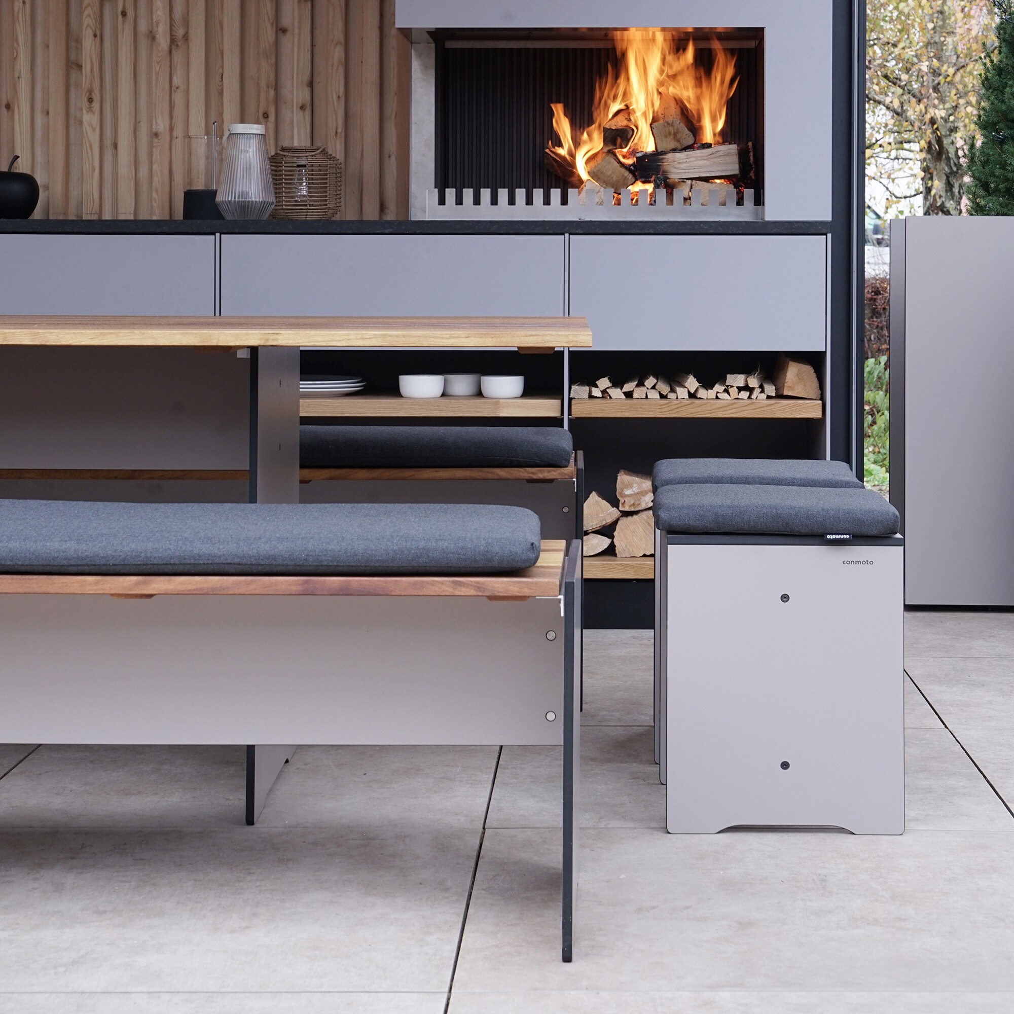 Riva Vario Wood Garden Table XL 240x90cm