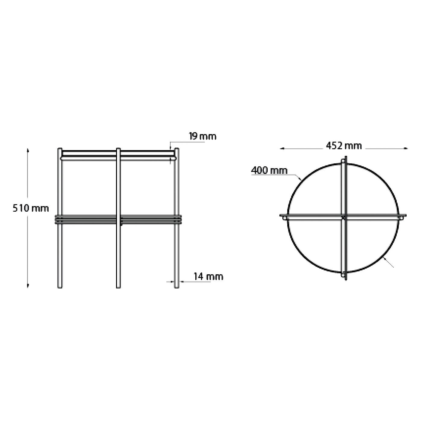 TS Side Table Marble Ø40cm