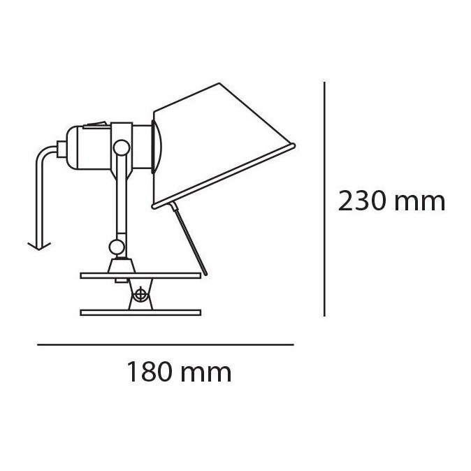 Tolomeo Pinza LED Clip Spot