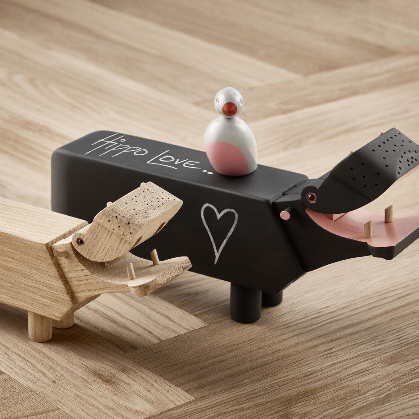 Wooden Figurine Hippo