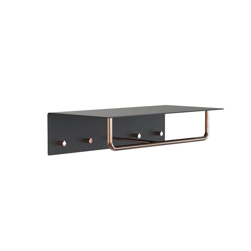 Unu Wall Coat Rack With 4 Hooks & Bar