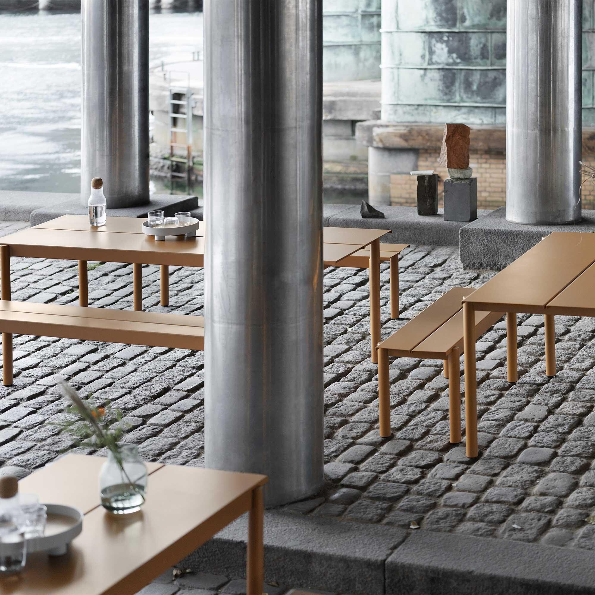 Linear Steel Outdoor Bench 170cm