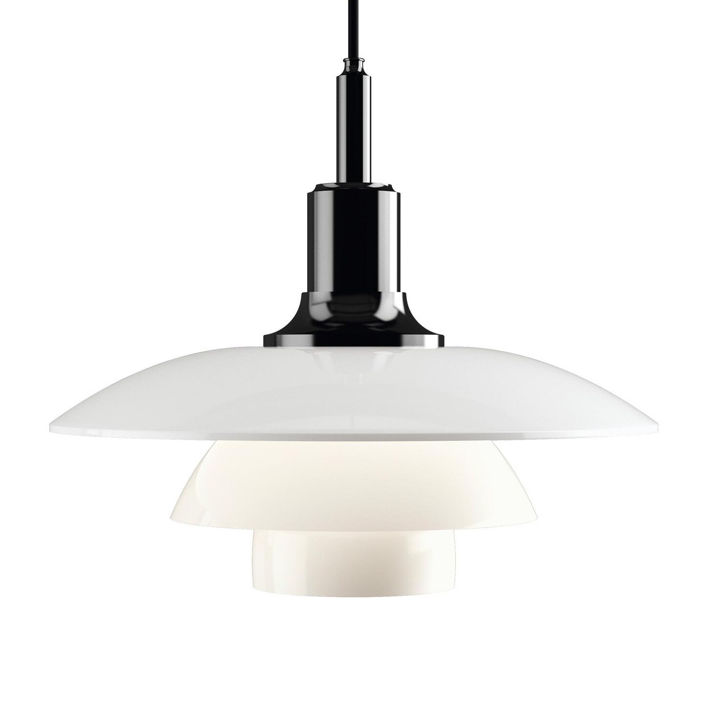 PH 3 1/2 - 3 Glass Suspension Lamp