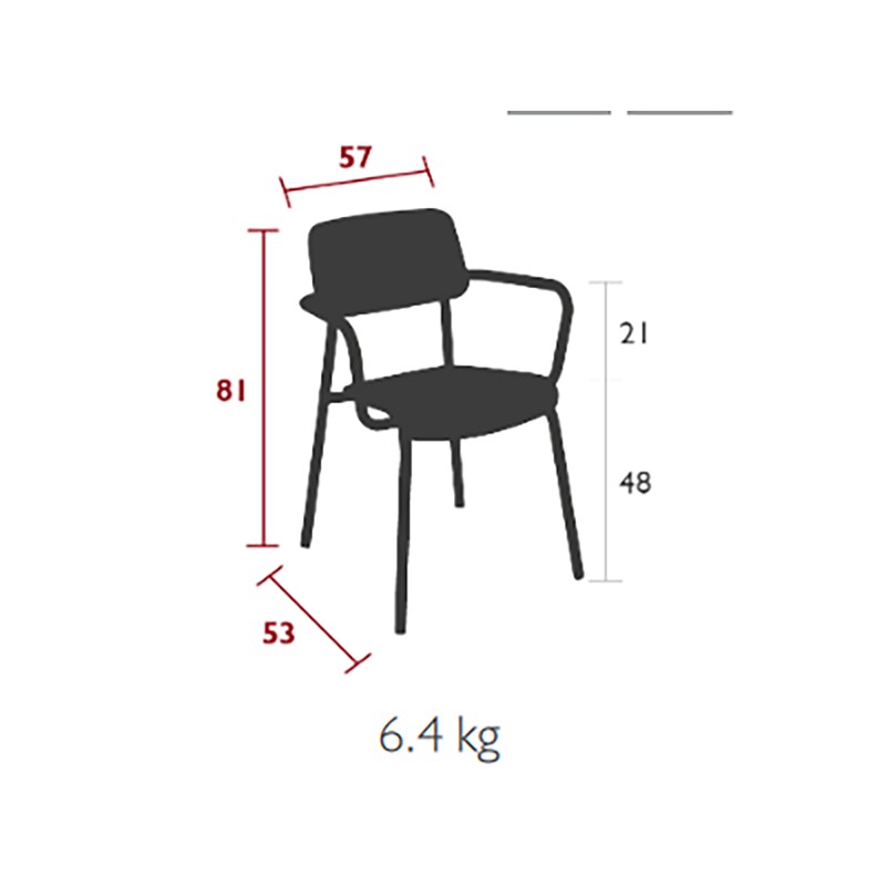 Studie Outdoor Armchair Set of 4