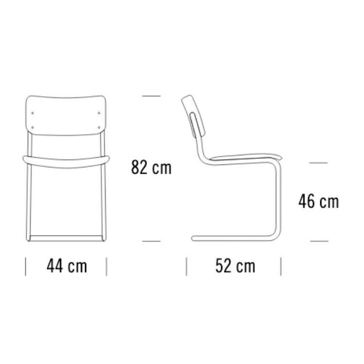 S 43 Classics in Colour Cantilever Chair Beech