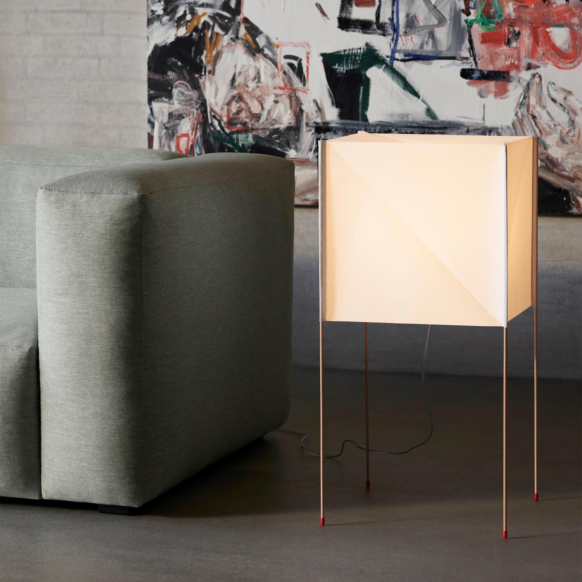 Paper Cube Floor Lamp
