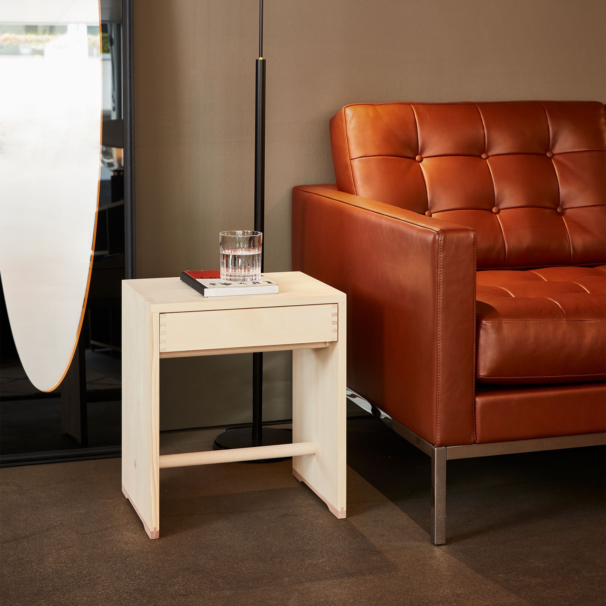 Ulmer Stool with Drawer