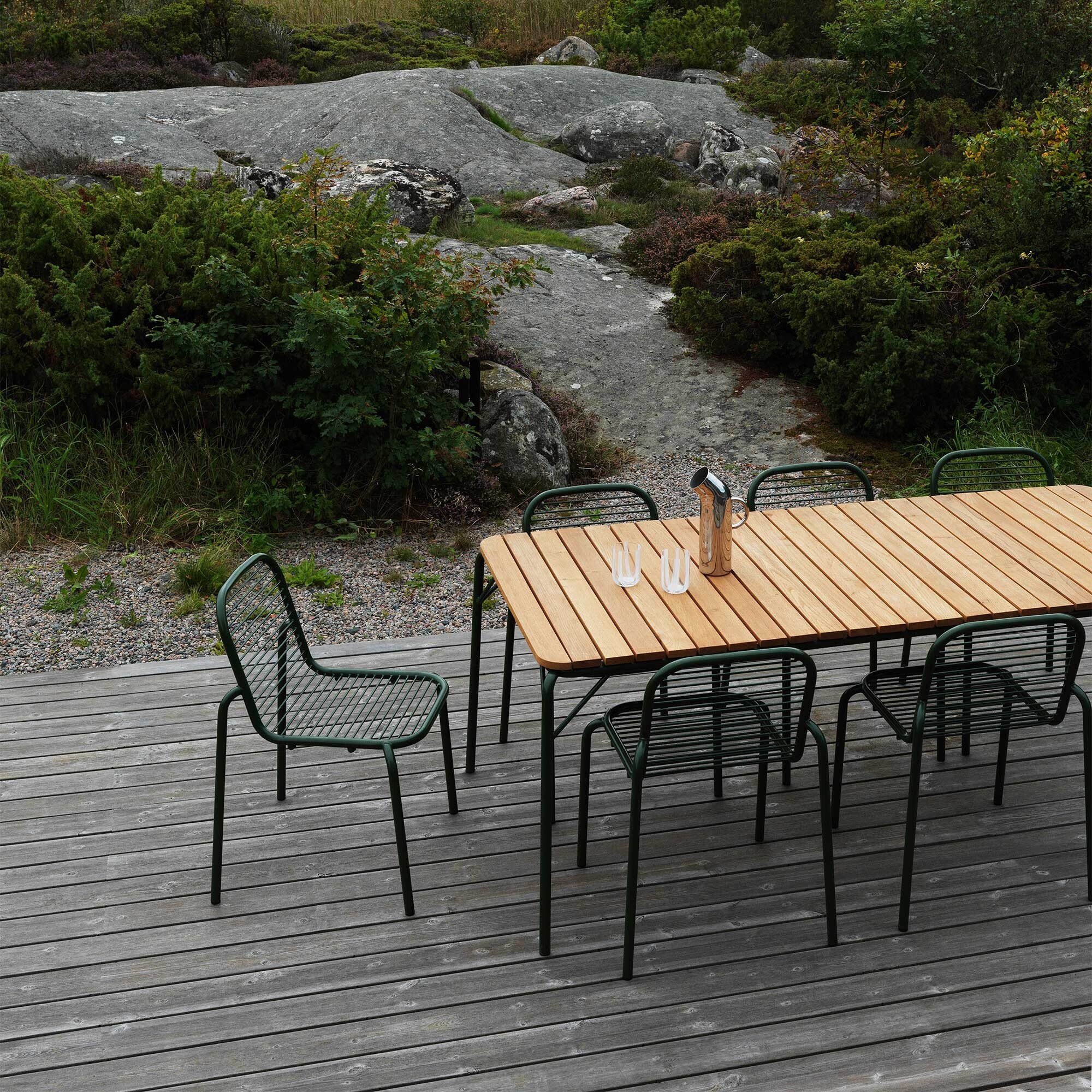 Vig Outdoor Table Wood 90x200cm
