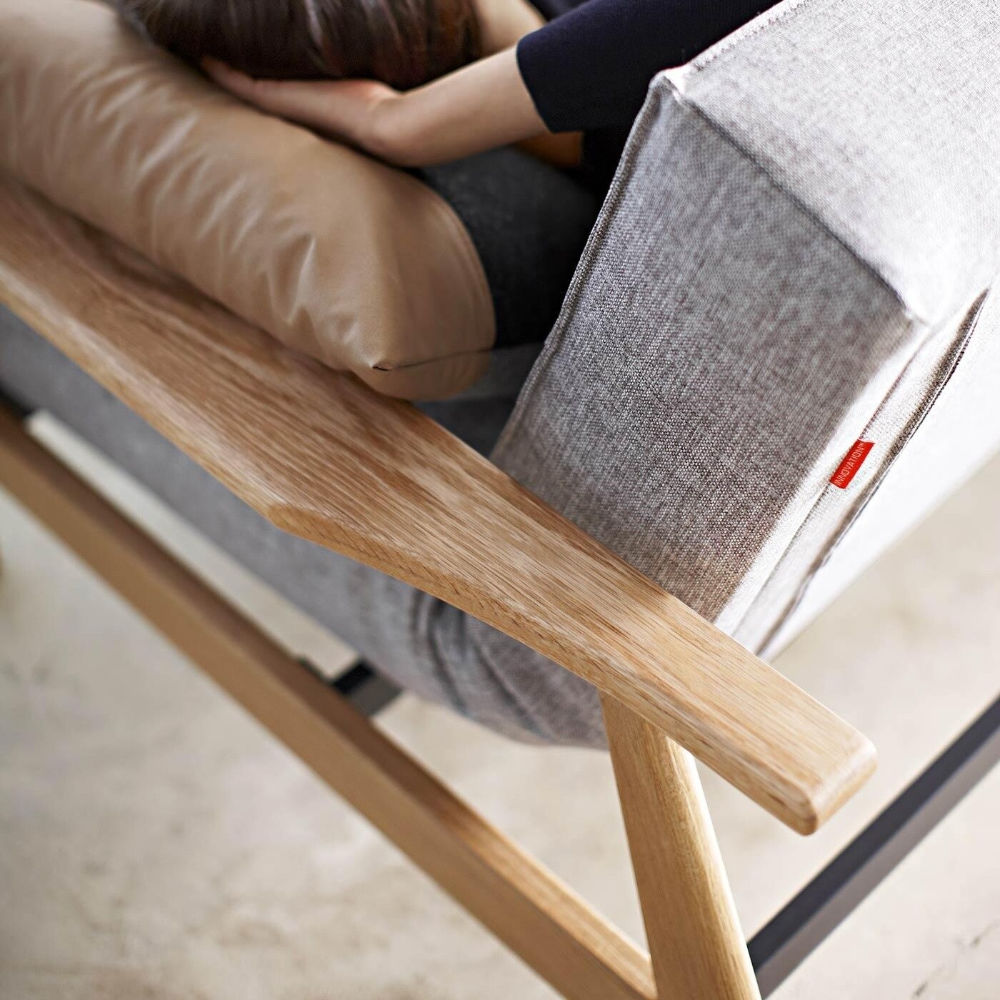 Splitback Frej Sofa Bed Oak 232x99cm