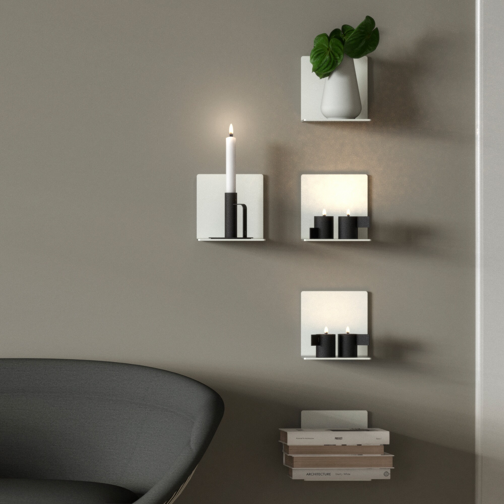 Unu 4020 Wall Shelf 15x15x15cm