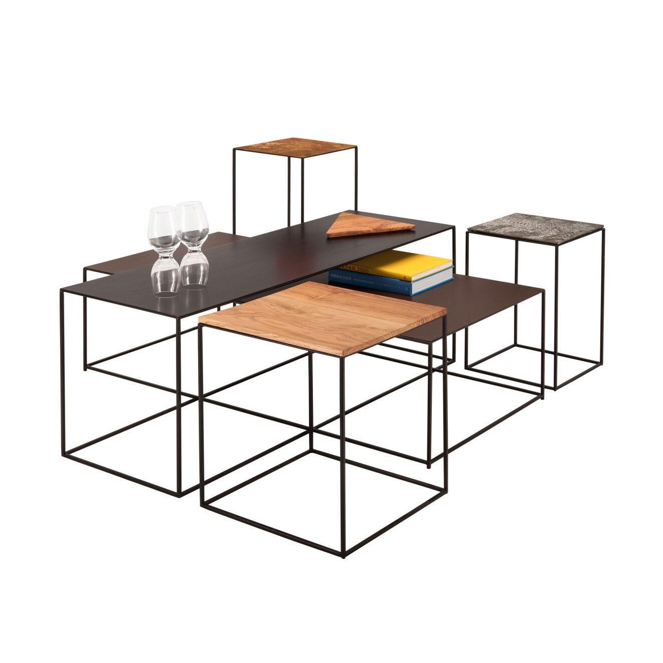 Slim Irony Side Table 124x62x34cm