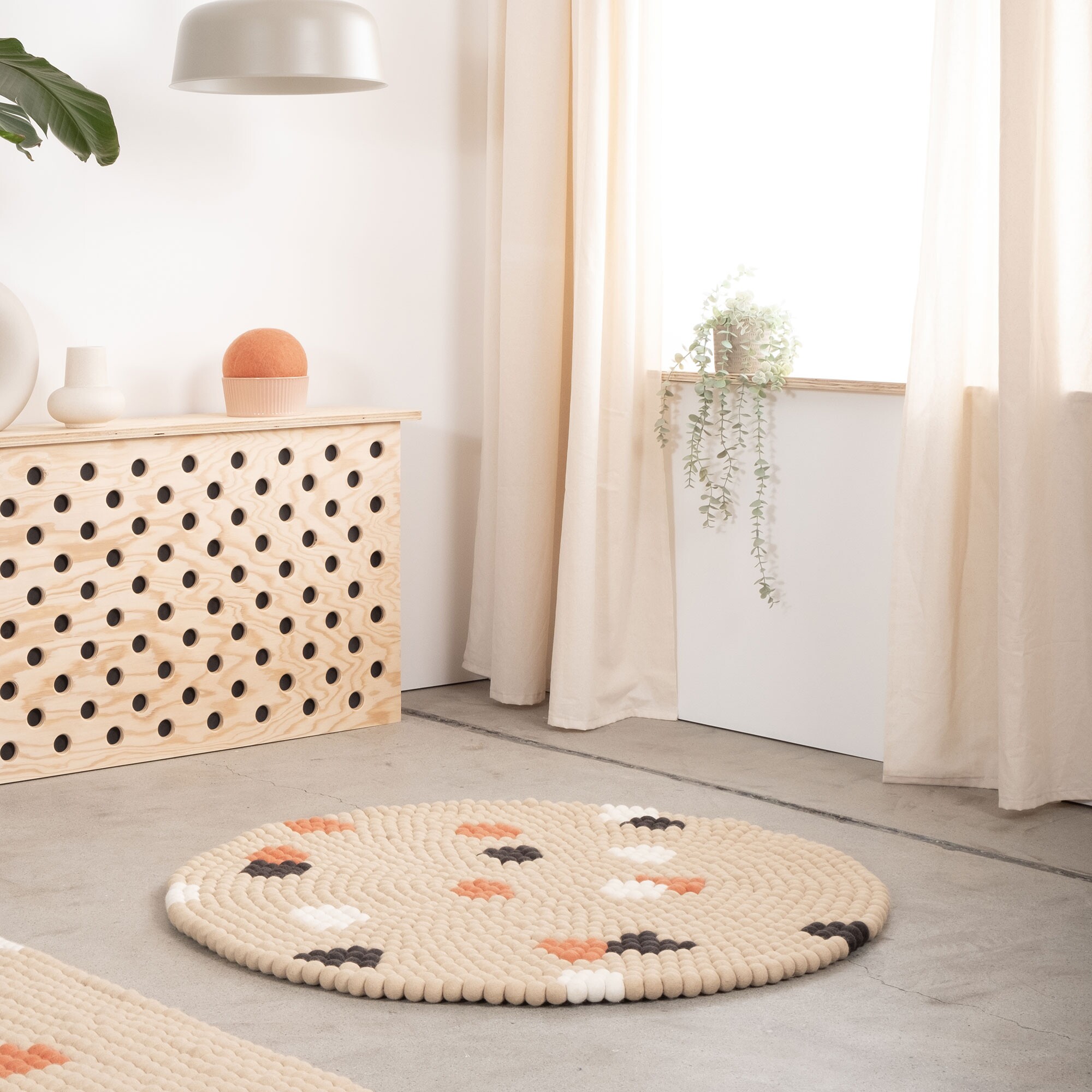 Terra Ocean Felt Ball Rug