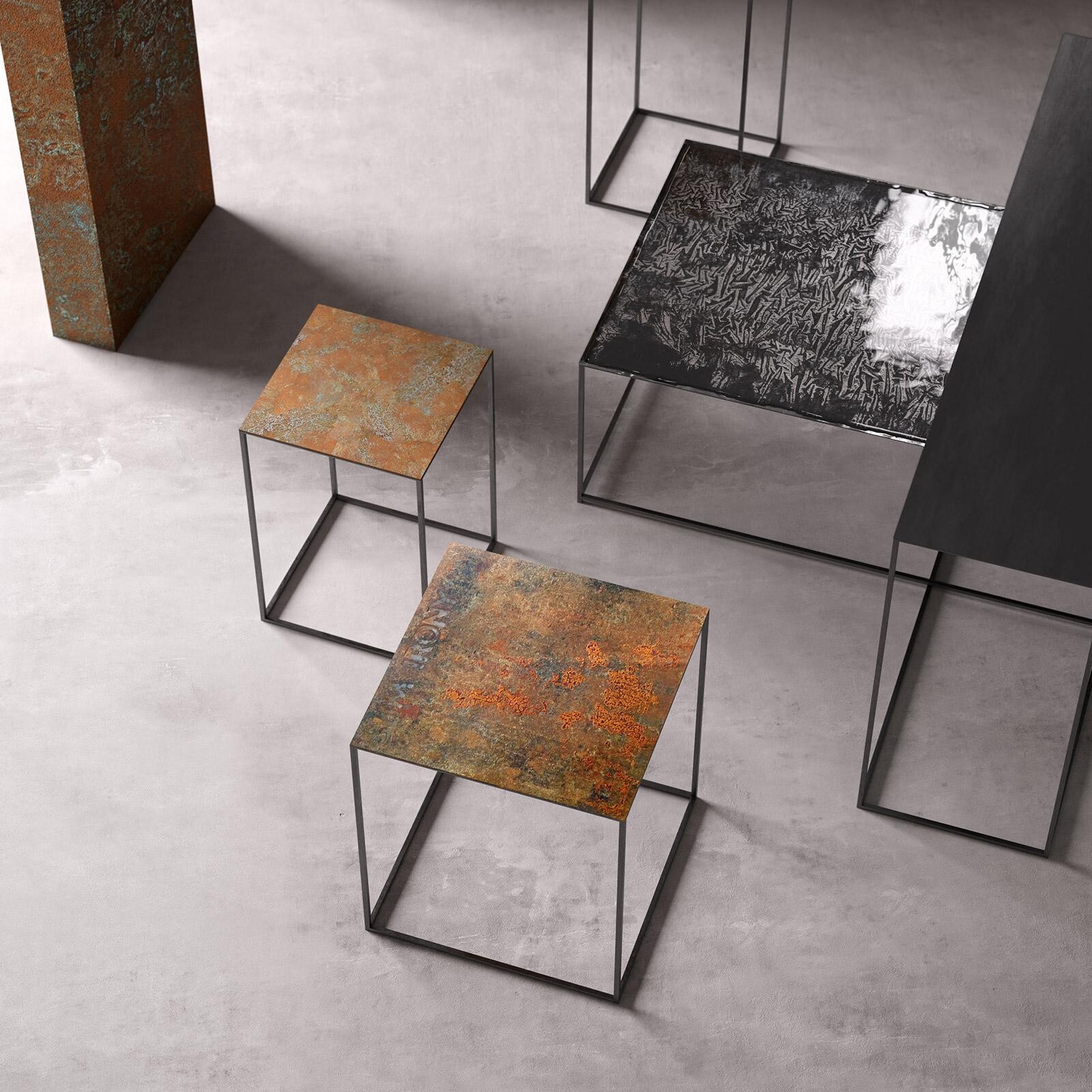 Slim Irony Art Side Table 41x41x46cm