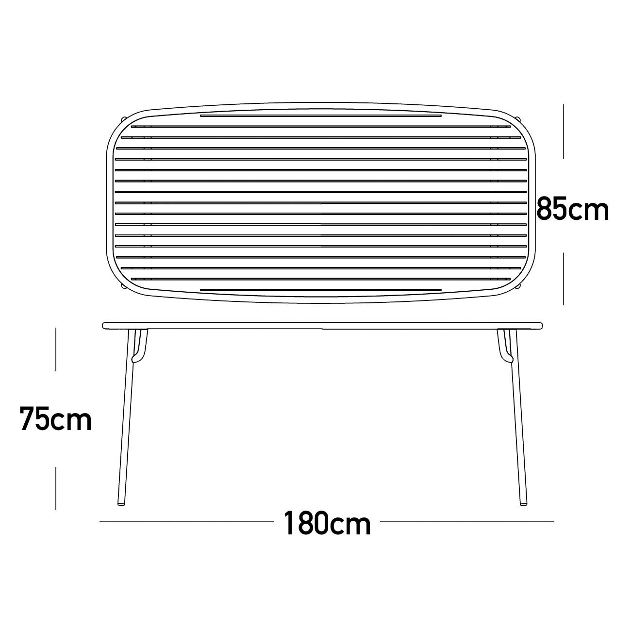 Week-End Outdoor Table 85x180cm
