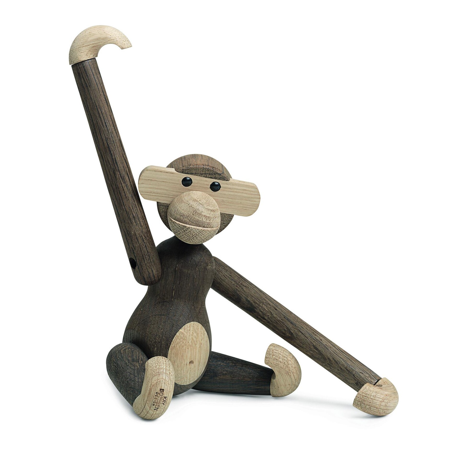 Wooden Figurine Monkey Small Oak