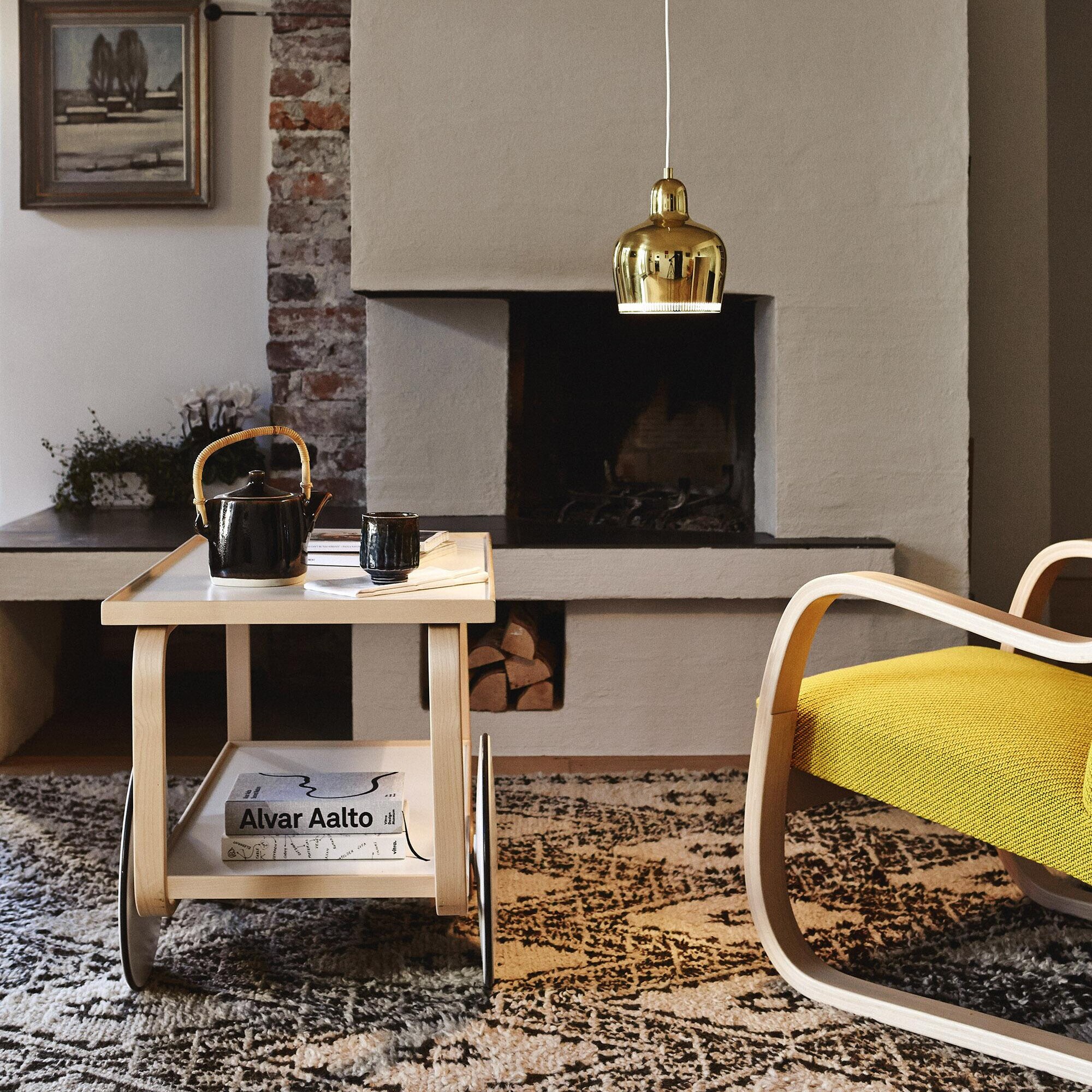 Promo Set A330S Golden Bell Suspension Lamp + 3 Light Bulbs