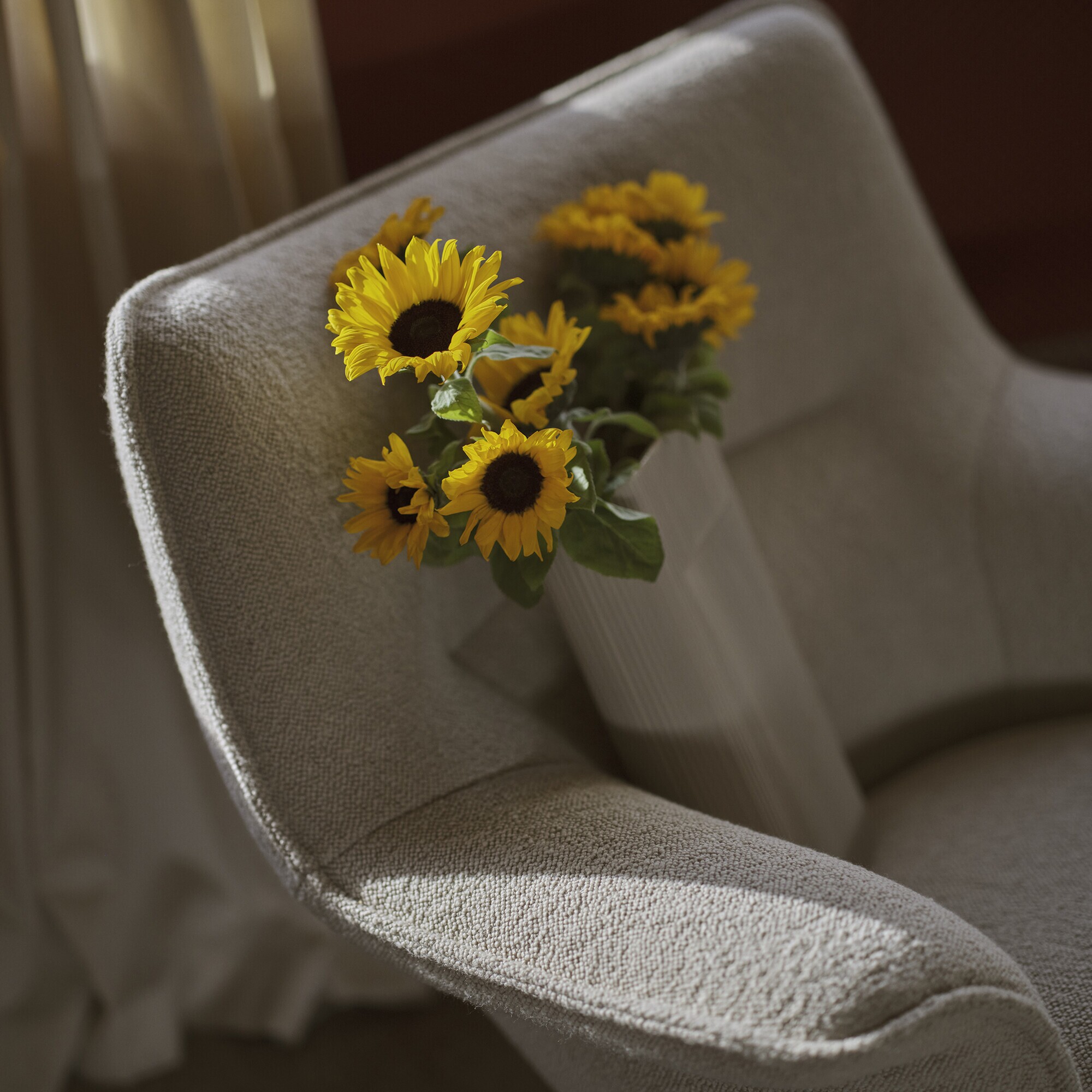 Ridge Vase Glass H 35cm