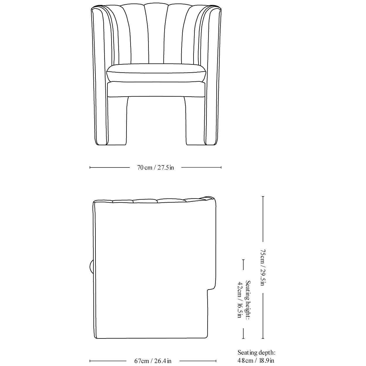 Loafer SC23 Lounge Chair