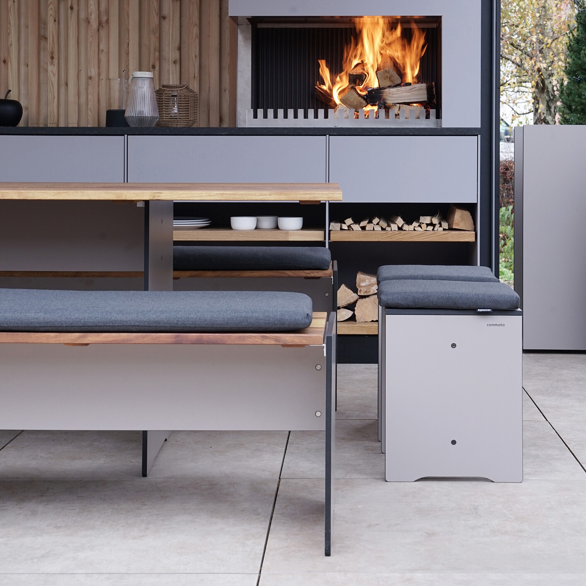 Riva Vario Wood Garden Bench XL Cambala