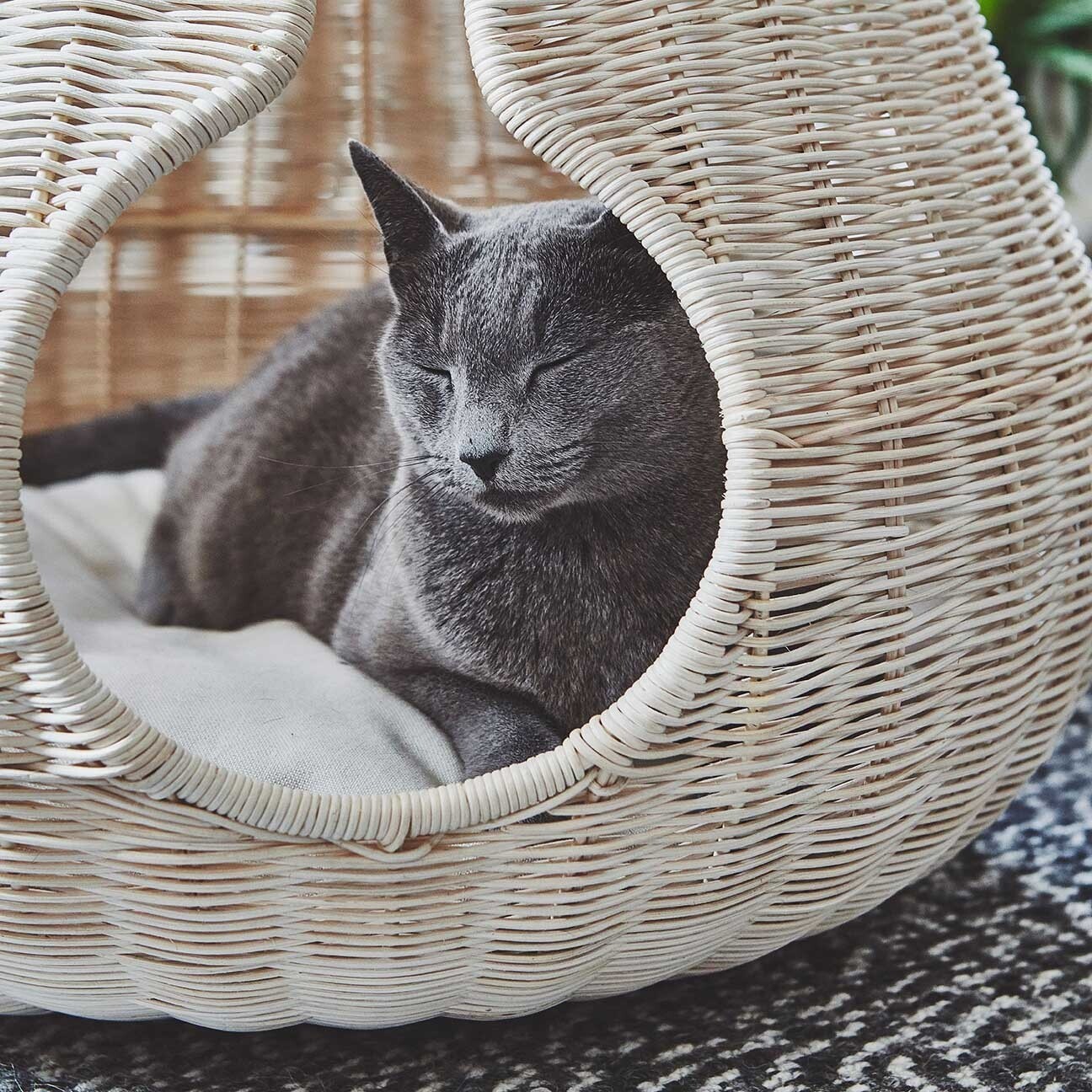 Perla Cat Basket Rattan