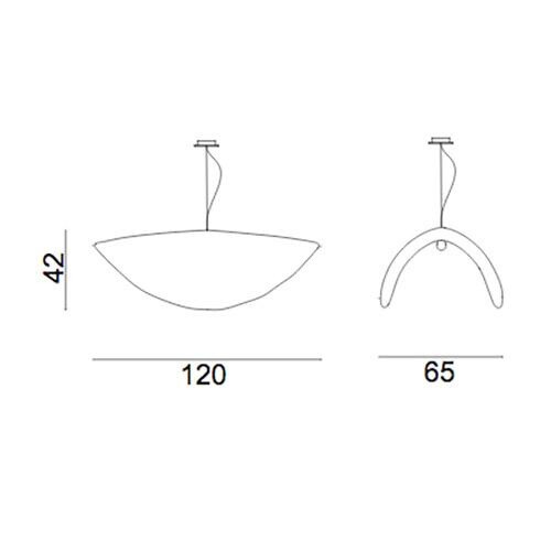 Silver 96 Suspension Lamp