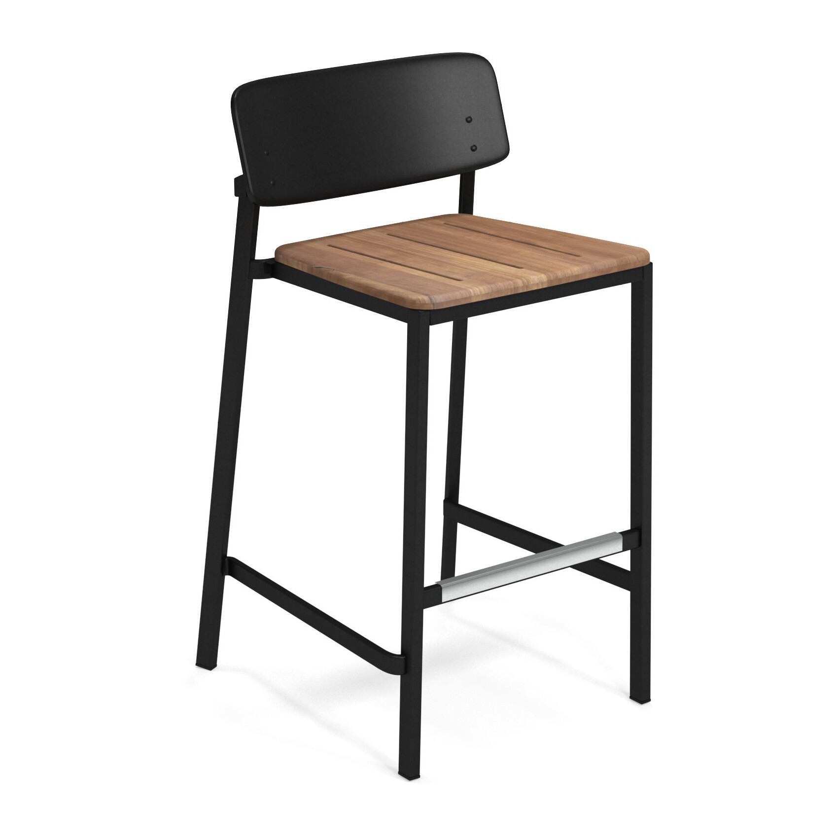 Shine Outdoor Bar Stool 75cm Teak