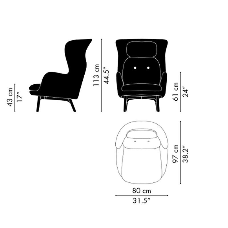 Ro™ Armchair Oak Base