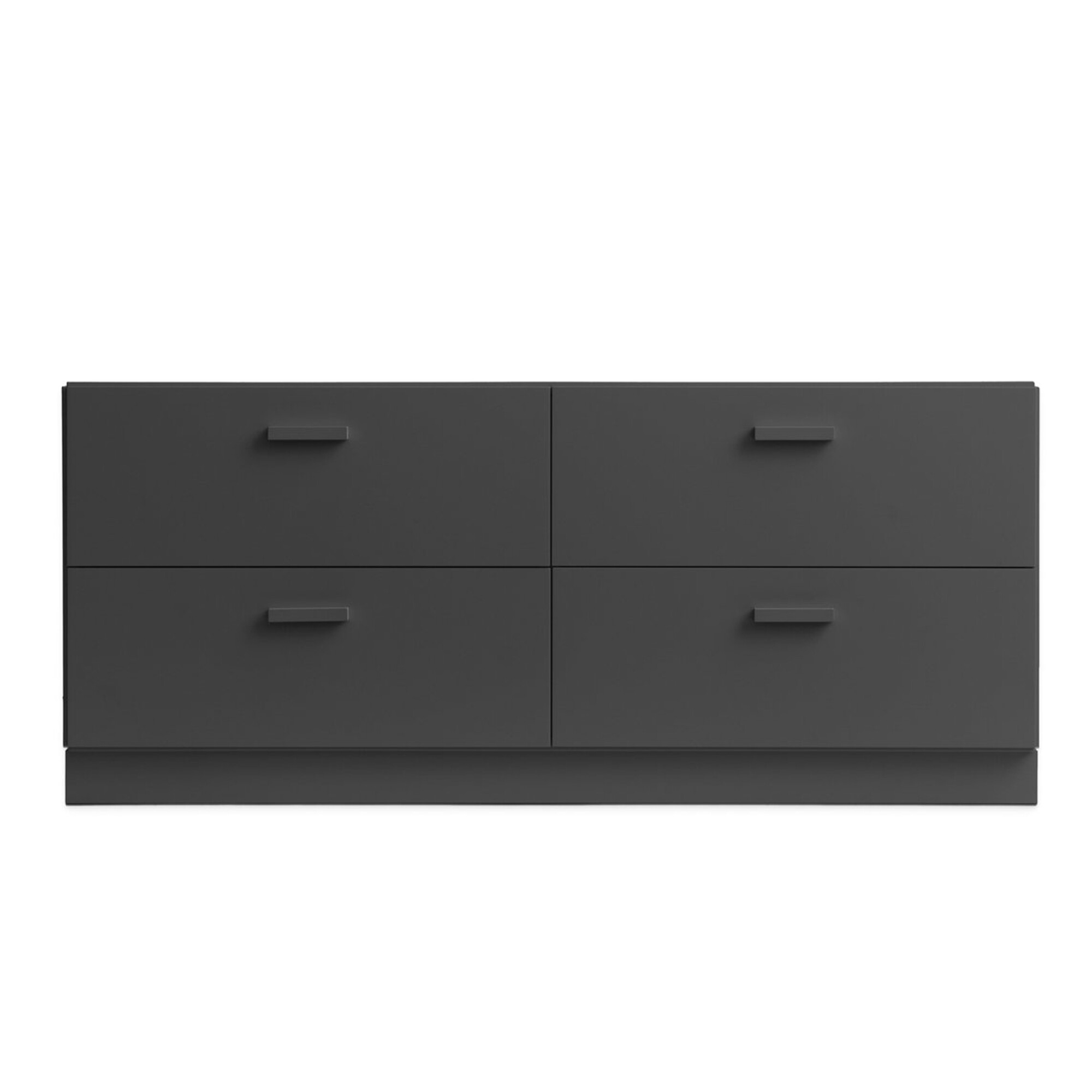 Relief Chest of Drawers Low with Plinth 123x46.6cm