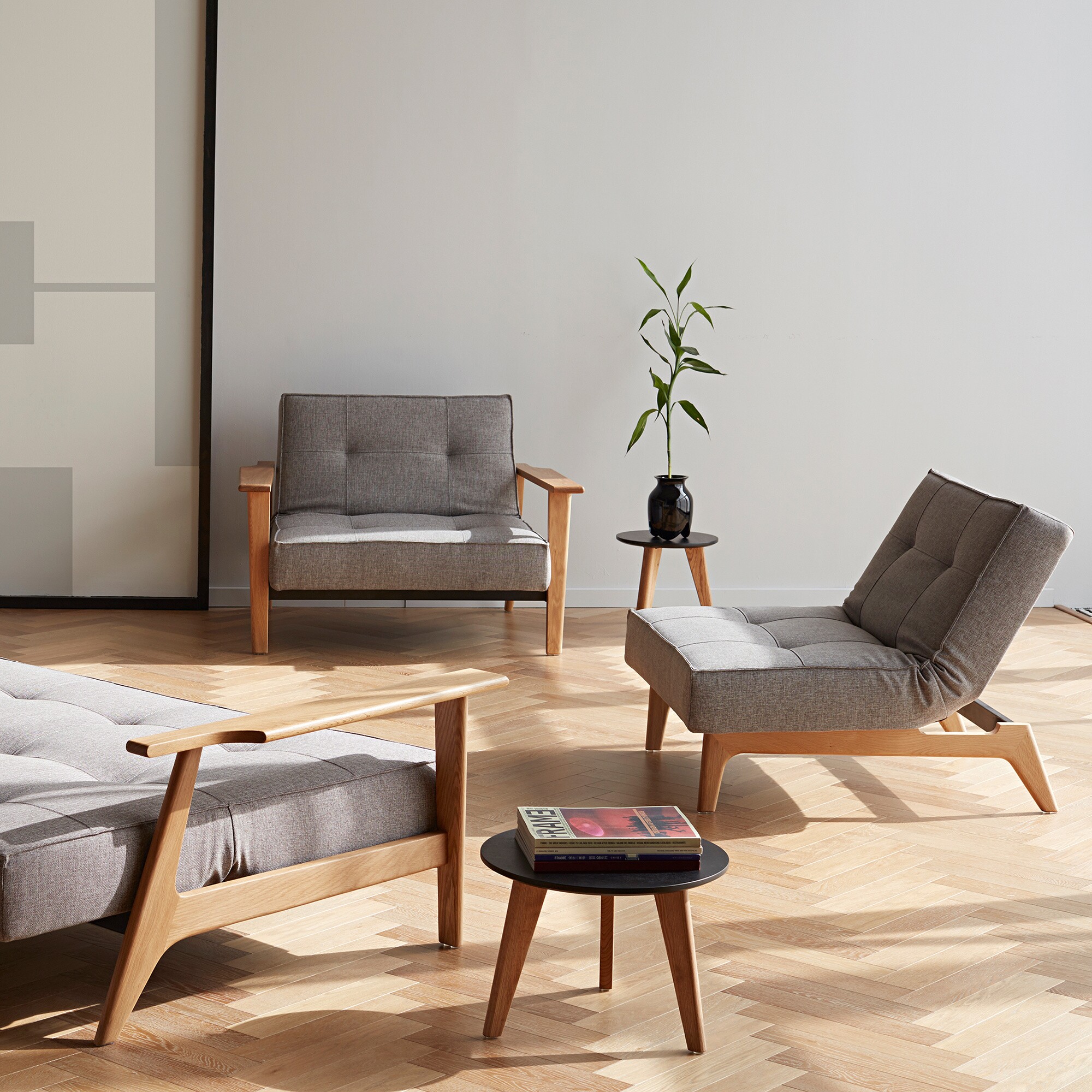 Splitback Frej Easy Chair Oak