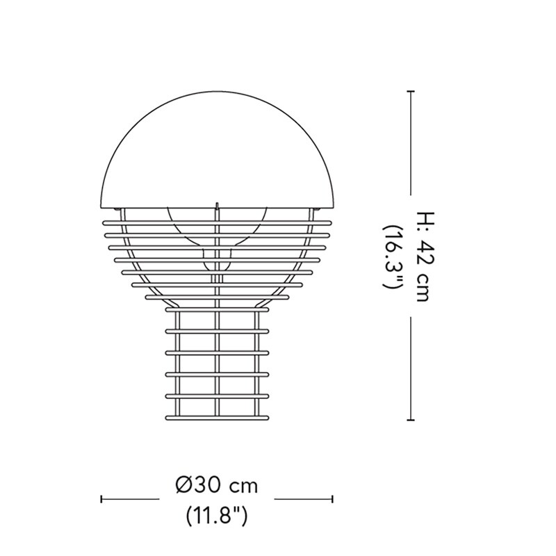 Wire Table Lamp Ø 30 cm