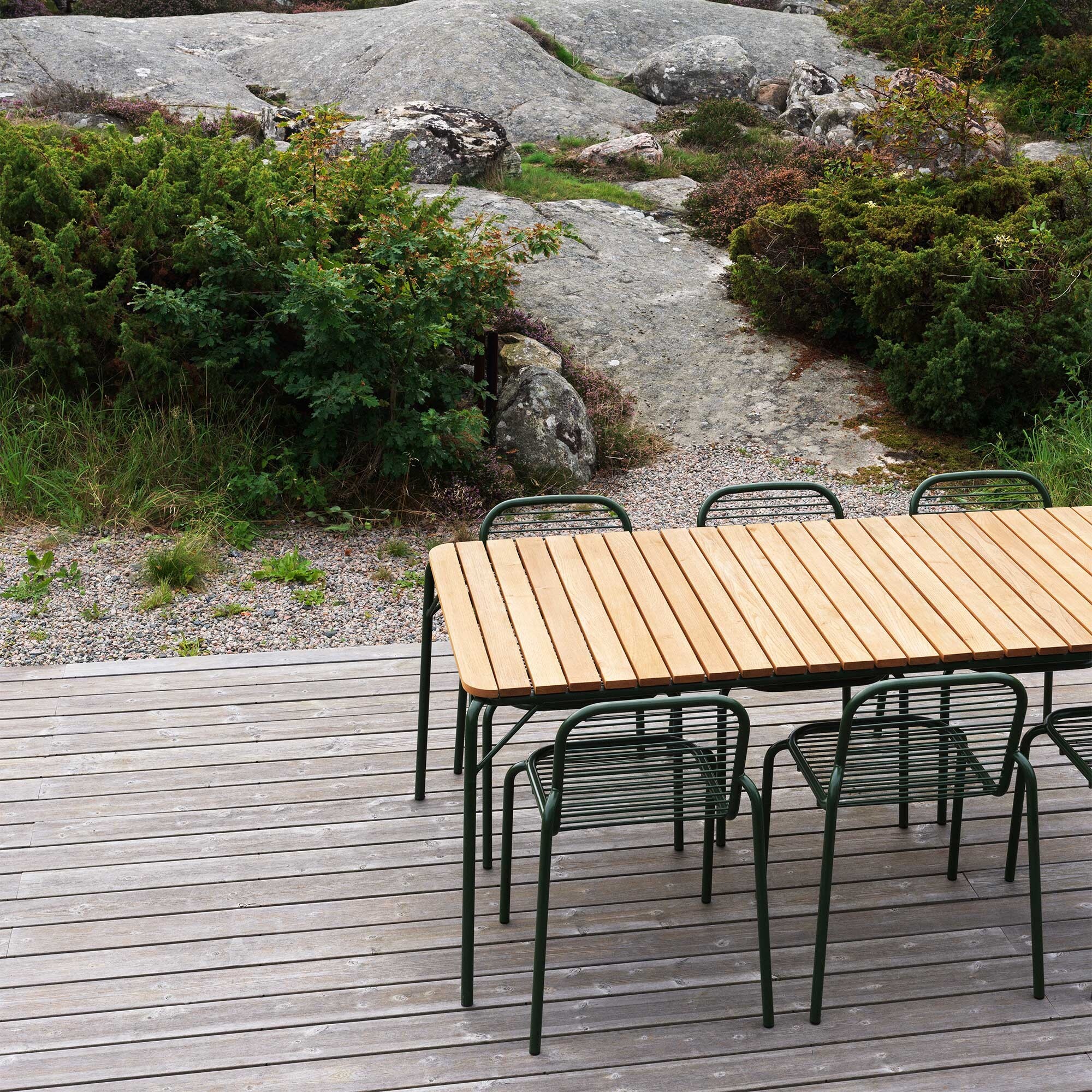 Vig Outdoor Table Wood 90x200cm
