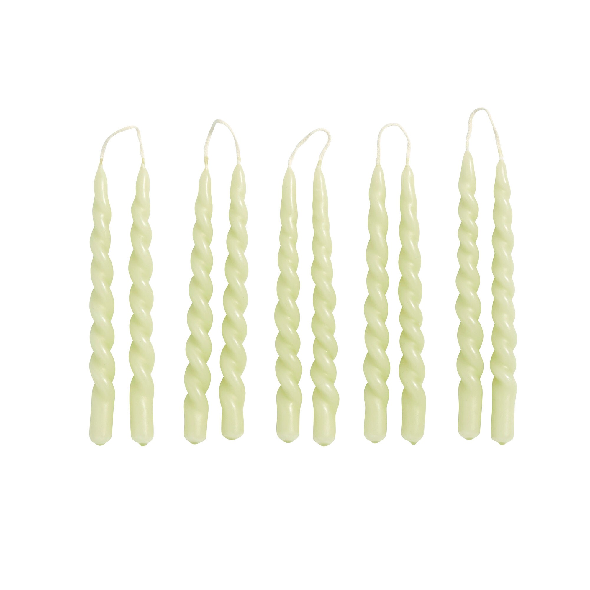 Swirl Candle Set of 10