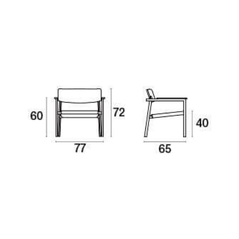 Shine Lounge Garden Armchair Teak